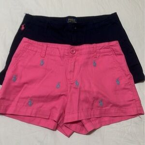 Girls short  bundle 
Pink and navy blue